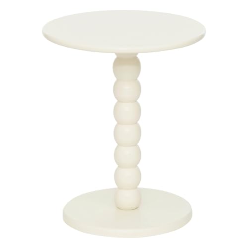 Atmosphera - Couchtisch chamlo elfenbeinweiß d38cm von ATMOSPHERA CREATEUR D'INTERIEUR