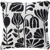 Atmosphera - Kissen mit Strick-Effekt Twisted lime schwarz & weiß 40x40cm créateur d'intérieur von ATMOSPHERA