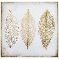 Atmosphera - Kunstdruck Goldene Blätter gerahmt 58 × 58 cm créateur d'intérieur von ATMOSPHERA