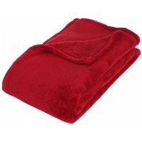Mikrofaserplaid 125 x 150 cm Atmosphera Rot - Rouge Mikrofaserplaid 125 x 150 cm Atmosphera Rot - Rouge von ATMOSPHERA