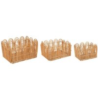 Set aus 3 Steigekisten Lour Rattan und Metall Atmosphera créateur d'intérieur von ATMOSPHERA