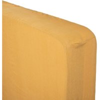 Atmosphera - Spannbettlaken Linah - ockergelb - Leinen gewaschen 140x190 cm créateur d'intérieur von ATMOSPHERA