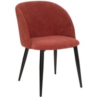Stuhl Celeste - Cord - Metallbeine - Terracotta-Pink Atmosphera créateur d'intérieur von ATMOSPHERA