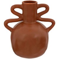 Vase Keramik - Zimtbraun - H.20 cm Atmosphera créateur d'intérieur von ATMOSPHERA
