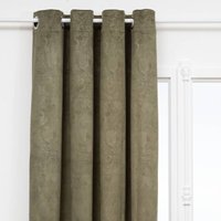 Verdunkelnder Vorhang mit Samteffekt Fujo khakigrün 135x260cm Atmosphera créateur d'intérieur von ATMOSPHERA