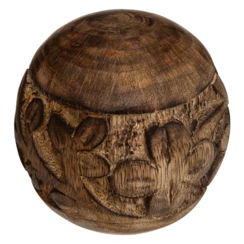Atmosphera - Deko-Kugel "Nam nam" - Mangoholz - D8 cm - Model 1 von ATMOSPHERA CREATEUR D'INTERIEUR