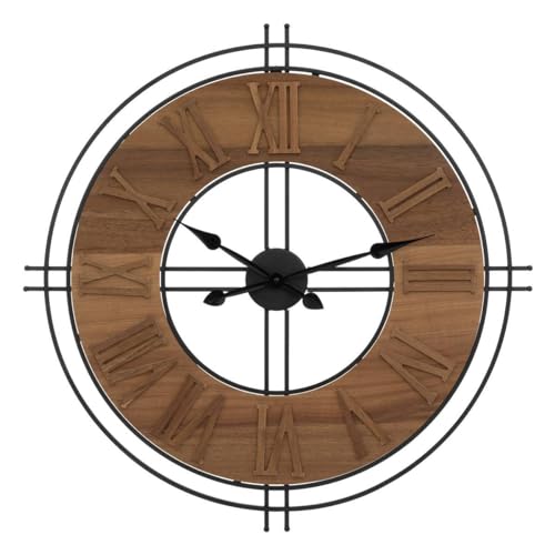 Atmosphera Dorian Uhr, Durchmesser 65 cm, Braun von ATMOSPHERA CREATEUR D'INTERIEUR
