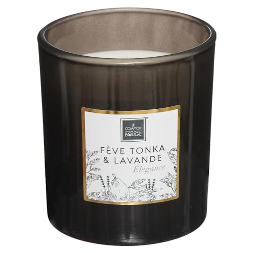 Atmosphera - Duftkerze Mael - Tonka & Lavendel 190g - Dunkelgrau von ATMOSPHERA CREATEUR D'INTERIEUR