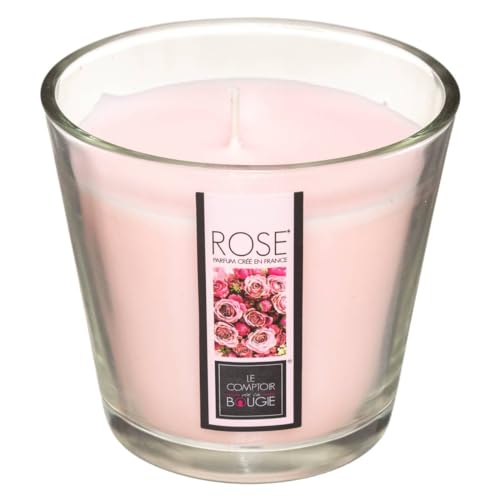 Atmosphera - Duftkerze - Rose - 190g - Hell-Pink von ATMOSPHERA CREATEUR D'INTERIEUR