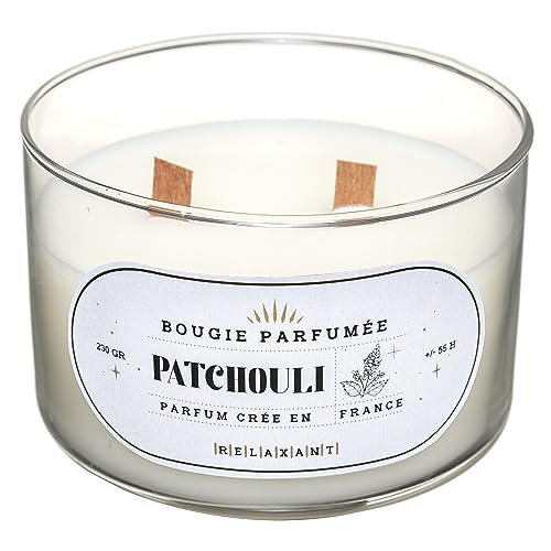 Atmosphera - Duftkerze Snow - Patchouli - 470 g - Weiß von ATMOSPHERA CREATEUR D'INTERIEUR