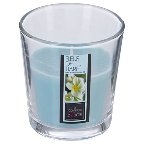 Atmosphera - Duftkerze - Tiaré-Blüte - 90g - Blau von ATMOSPHERA CREATEUR D'INTERIEUR