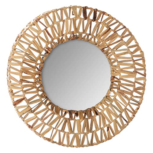 Atmosphera - Geflochtener Spiegel - Metall und Naturfaser D 45 cm - Beige Atmosphera - Geflochtener Spiegel - Metall und Naturfaser D 45 cm - Beige von ATMOSPHERA CREATEUR D'INTERIEUR