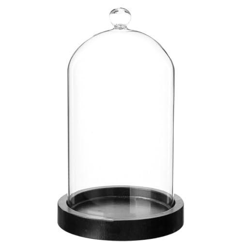 Atmosphera - Glocke Glas und Holz - transparent - H19 cm - Transparent Atmosphera - Glocke Glas und Holz - transparent - H19 cm - Transparent von ATMOSPHERA CREATEUR D'INTERIEUR