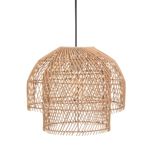 Atmosphera Hängeleuchte Kery, Metall und Rattan, D38 cm von ATMOSPHERA CREATEUR D'INTERIEUR