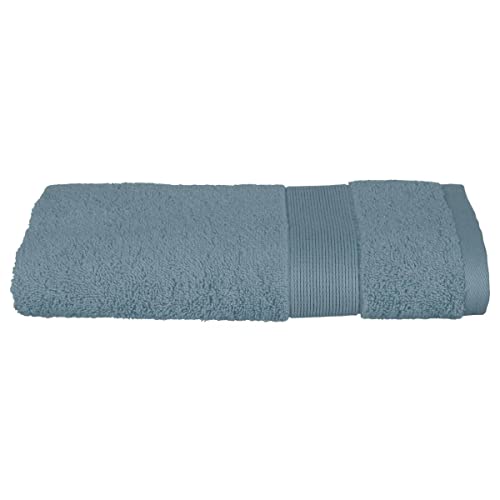 Atmosphera - Handtuch Essentiel - 450 g/m² Baumwolle - sturmblau 50 × 90 cm - Sturm blau von ATMOSPHERA CREATEUR D'INTERIEUR