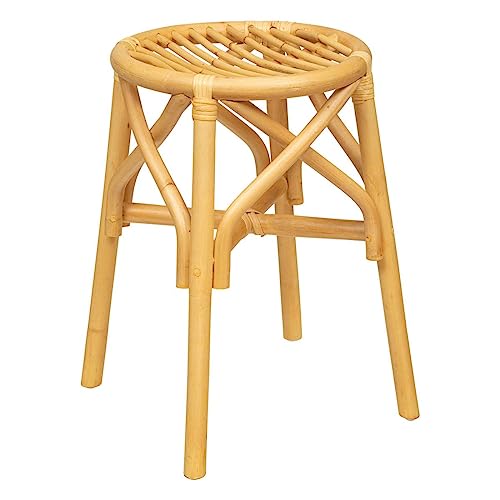 Atmosphera - Hocker Aoni Rattan - Beige von ATMOSPHERA CREATEUR D'INTERIEUR