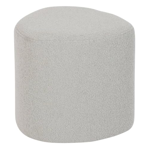 Atmosphera - Hocker mit kieselsteinmuster estria grau 39x39cm von ATMOSPHERA CREATEUR D'INTERIEUR