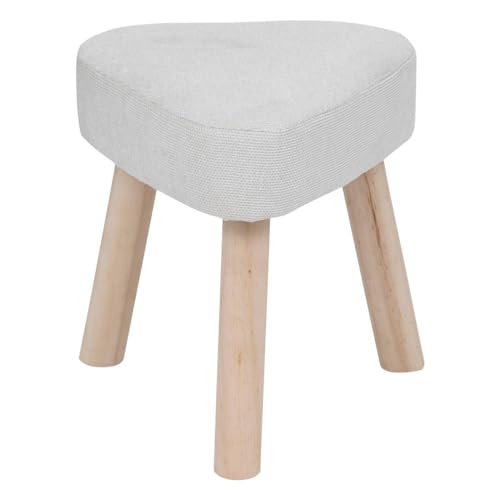 Atmosphera - Hocker thena - Weißes Elfenbein von ATMOSPHERA CREATEUR D'INTERIEUR