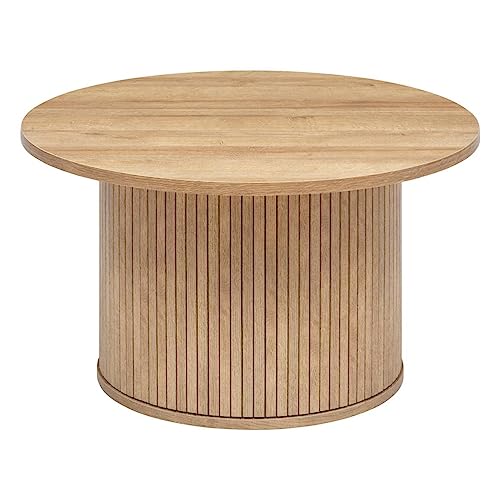Atmosphera - Kaffeetisch Colva Furnier mit Holzeffekt - D.70 cm - Naturholz Atmosphera - Kaffeetisch Colva Furnier mit Holzeffekt - D.70 cm - Naturholz von ATMOSPHERA CREATEUR D'INTERIEUR