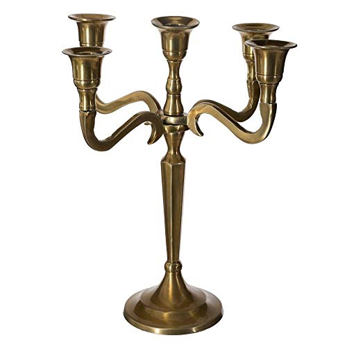 Atmosphera - Kerzenhalter 5 Metallköpfe - Silber - H27 cm - Silber von AC-Déco