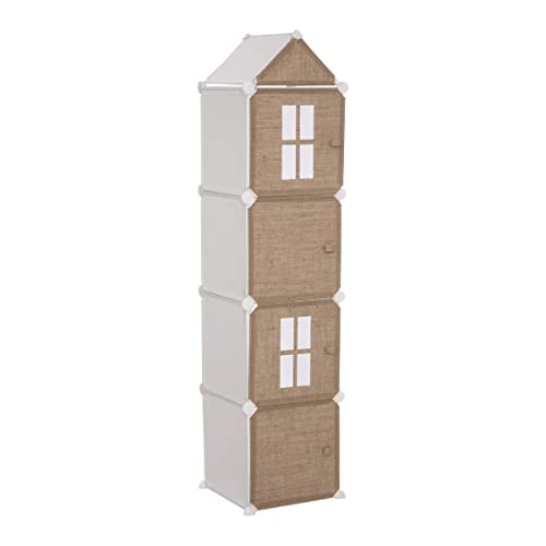 Atmosphera - Kinderregal Column - Metall und Jute - Beige von ATMOSPHERA CREATEUR D'INTERIEUR