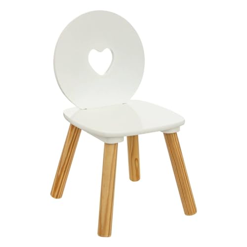 Atmosphera - Kinderstuhl Herz maela Holz weiß von ATMOSPHERA CREATEUR D'INTERIEUR