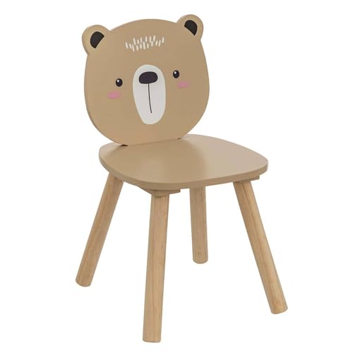 Atmosphera - Kinderstuhl teddybär weiches naturholz von ATMOSPHERA CREATEUR D'INTERIEUR