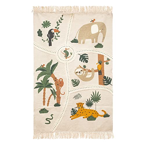 Atmosphera - Kinderteppich Jungle Baumwolle - B 100 x T 0-5 x H 150 cm - 100x150 cm - Mehrfarbig Atmosphera - Kinderteppich Jungle Baumwolle - B 100 x T 0-5 x H 150 cm - 100x150 cm - Mehrfarbig von ATMOSPHERA CREATEUR D'INTERIEUR
