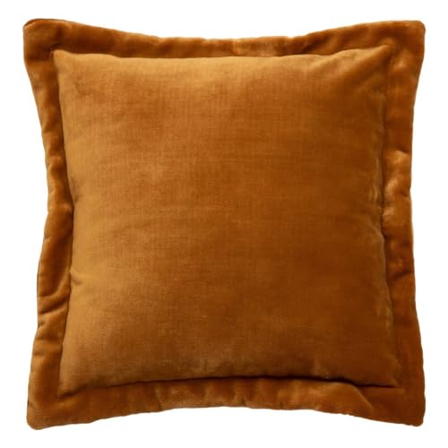 Atmosphera - Kissen Flanell Cuddly kreuzkümmelgelb 53x53cm von ATMOSPHERA CREATEUR D'INTERIEUR