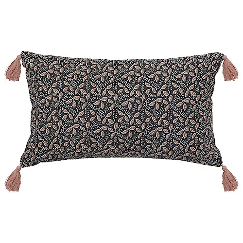 Atmosphera - Kissen Jamana Dunkelgrau - 30x50 cm - Dunkelgrau von ATMOSPHERA CREATEUR D'INTERIEUR