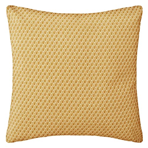 Atmosphera - Kissen - Otto-Motiv - Baumwolle - ockergelb - 38x38 cm - Gelb von ATMOSPHERA CREATEUR D'INTERIEUR