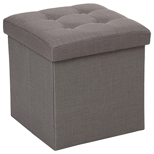 Atmosphera - Klappbarer Sitzsack Lysandre grau - Grau von ATMOSPHERA CREATEUR D'INTERIEUR