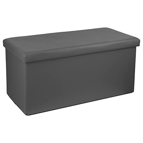 Atmosphera - Klappbarer doppelter Sitzsack grau - Grau von ATMOSPHERA CREATEUR D'INTERIEUR