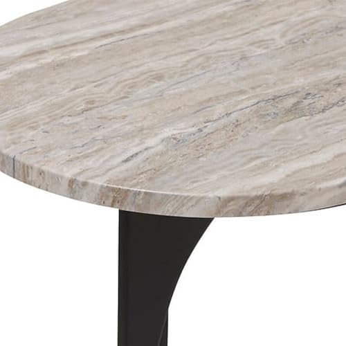 Atmosphera Konsolentisch Design TUSCO Marmor-Effekt, Schwarz von ATMOSPHERA CREATEUR D'INTERIEUR