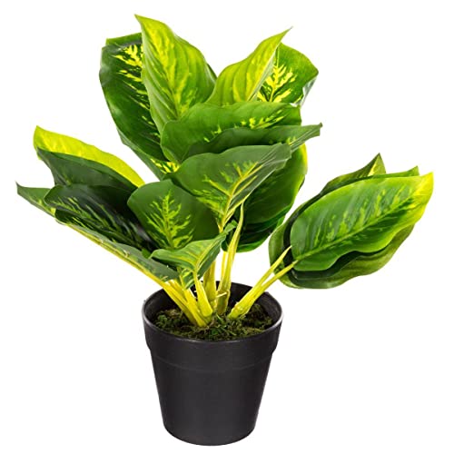 Atmosphera - Künstliche Pflanze - Topf aus Zement - H30 cm - Model 2 von ATMOSPHERA CREATEUR D'INTERIEUR