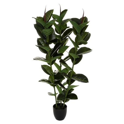 Atmosphera - Künstlicher Ficus robusta H. 120 cm - Grün von ATMOSPHERA CREATEUR D'INTERIEUR