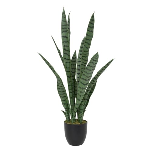 Atmosphera - Kunstpflanze sansevieria Toby Pot schwarz h90cm von ATMOSPHERA CREATEUR D'INTERIEUR