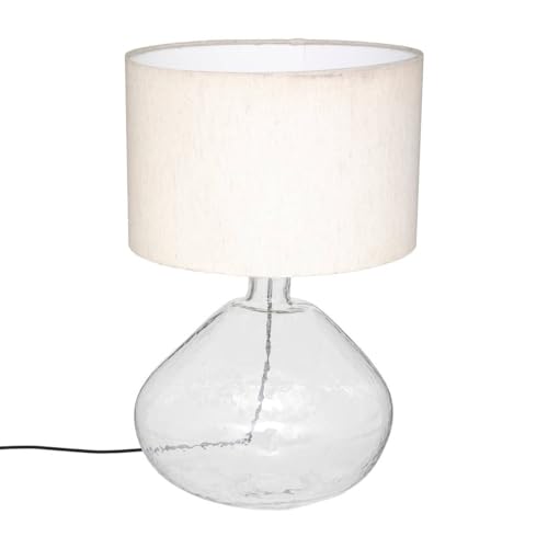 Atmosphera Lampe Melly – Metall und Glas – Weiß – Höhe 60 cm von ATMOSPHERA CREATEUR D'INTERIEUR