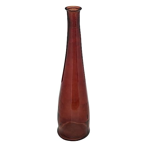 Atmosphera - Lange Vase Uly Recyclingglas - H.80 cm - Bernstein von ATMOSPHERA CREATEUR D'INTERIEUR