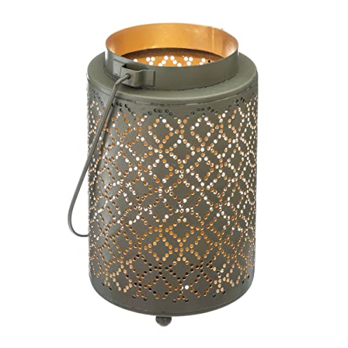 Atmosphera - Laterne mit Metalldesign H13 cm - Model 5 von ATMOSPHERA CREATEUR D'INTERIEUR