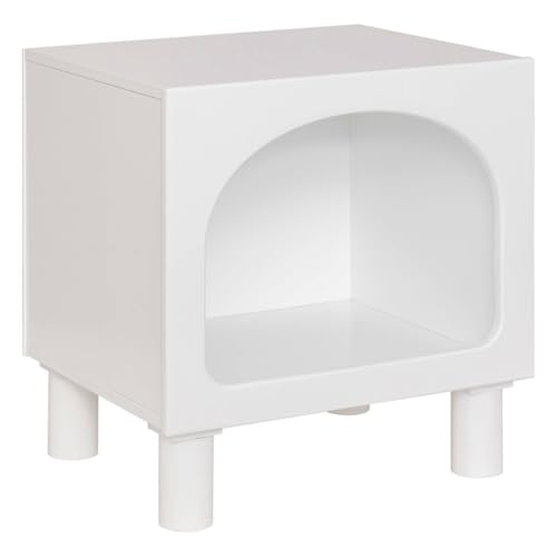 Atmosphera - Nachttisch 1 Fach Tara weiß 42x40x32cm von ATMOSPHERA CREATEUR D'INTERIEUR