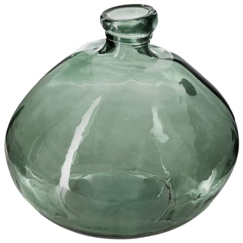 Atmosphera - Runde Vase - recyceltes Glas - khakigrün D45 cm - Khaki von ATMOSPHERA CREATEUR D'INTERIEUR