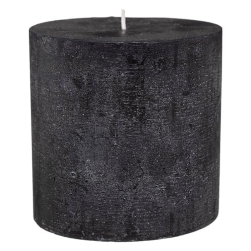 Atmosphera - Rustikale Kerze - schwarz - 663g - Schwarz von ATMOSPHERA CREATEUR D'INTERIEUR
