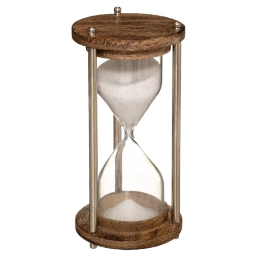 Atmosphera - Sanduhr - Metall und Glas - H15 cm - Kastanienbraun von ATMOSPHERA CREATEUR D'INTERIEUR