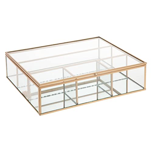 Atmosphera - Schmuckschatulle "Mood" - Glas und Metall - goldfarben - 27x7-5 cm - Gold Atmosphera - Schmuckschatulle "Mood" - Glas und Metall - goldfarben - 27x7-5 cm - Gold von ATMOSPHERA CREATEUR D'INTERIEUR