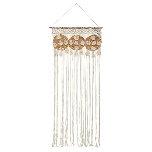 Atmosphera - Schnurvorhang aus Makramee und Jute 90x200 cm - Beige von ATMOSPHERA CREATEUR D'INTERIEUR
