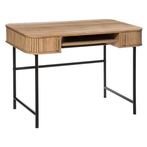 Atmosphera - Schreibtisch - 2 Türen - Colva - Natur - Beige von ATMOSPHERA CREATEUR D'INTERIEUR