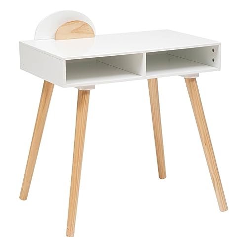 Atmosphera - Schreibtisch Holz - weiß - Weiß von ATMOSPHERA CREATEUR D'INTERIEUR