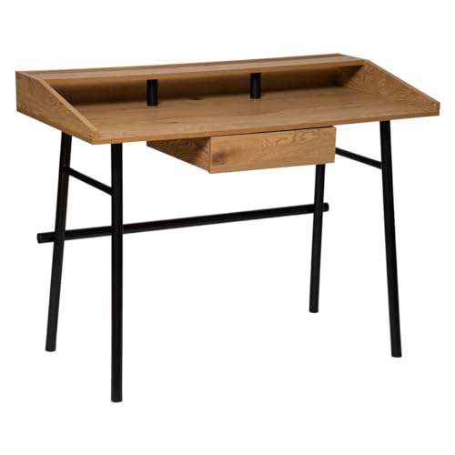 Atmosphera - Schreibtisch Josan - Metall - Beige von ATMOSPHERA CREATEUR D'INTERIEUR