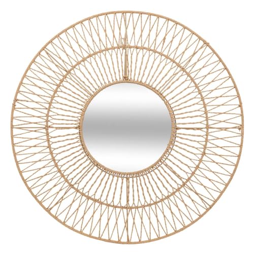 Atmosphera - Seilspiegel Millie beige h75cm von ATMOSPHERA CREATEUR D'INTERIEUR
